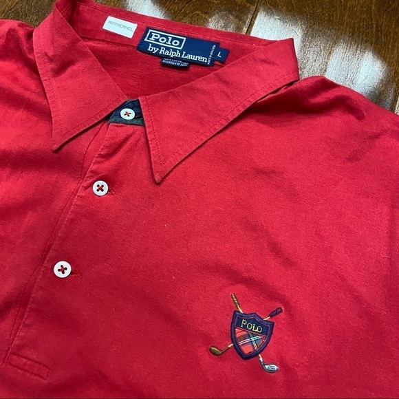 Polo Ralph Lauren Vintage Red Cross Logo Size L - Picture 5 of 6